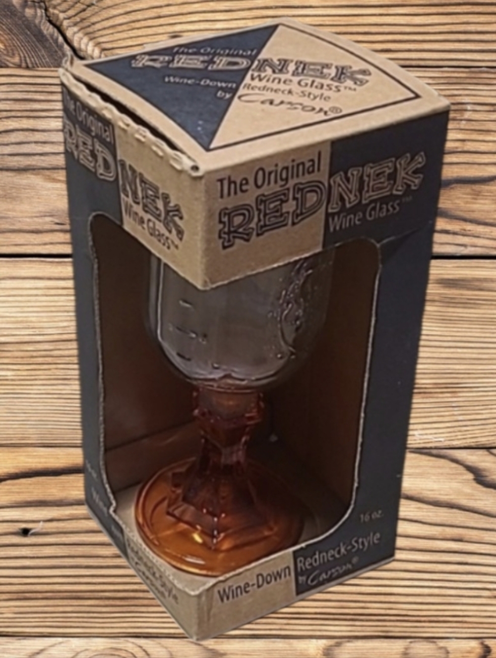 NIB THE ORIGINAL REDNEK WINE GLASS